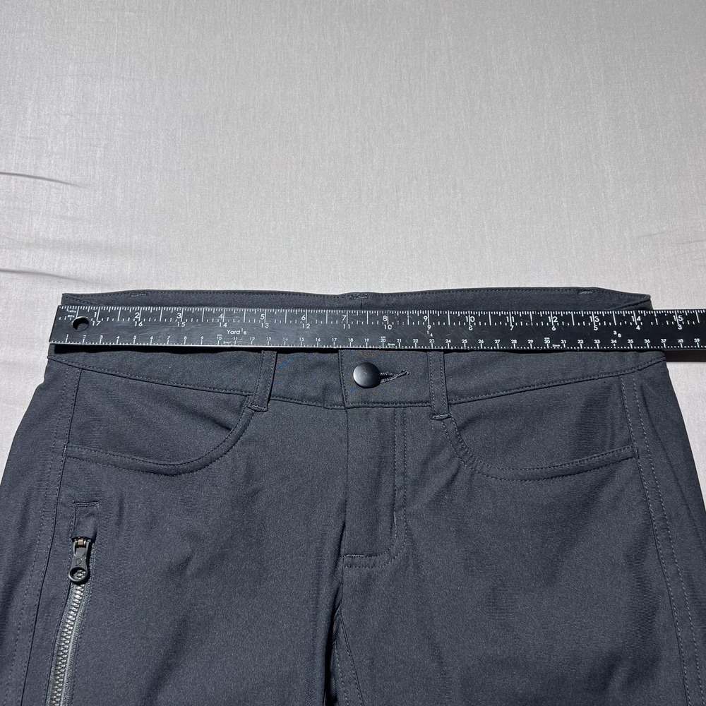 Lululemon Bust A Move Moto Skinny‎ Pants Womens Black Tech Utility Zip 29x26 - Picture 10 of 15